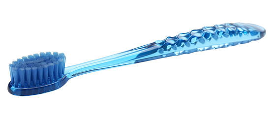 blue toothbrush, isolated on transparent background