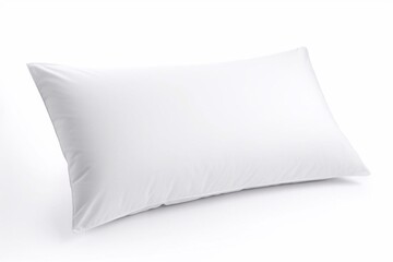 Fluffy and soft pillow on a white background. Comfortable for sleeping