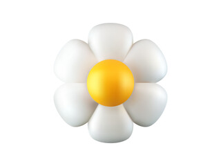 Vector flower 3d icon. - 735963512