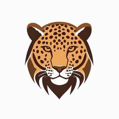 Leopard logo on a white background  