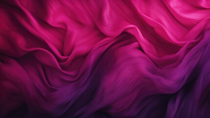 Textured fuchsia silk fabric. Luxury textiles and fashion design concept.