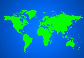mapa, mundo, planeta, verde