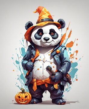 panda, cartoon, toy, 