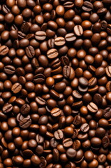 Obraz premium Close-up of Roasted Coffee Beans