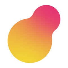 Abstract fluid shapes gradient liquid element.