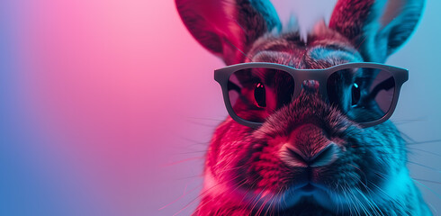 A Rabbit's Photobashed Adventure in Sunglasses