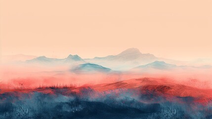 Fototapeta premium Gradient Transition in Natural Landscape