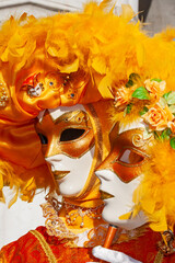 Costumed Carnival in Venice, Italy - 735976307