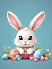 Cottontail Celebration: Easter Bunny Joy in Every Pixel