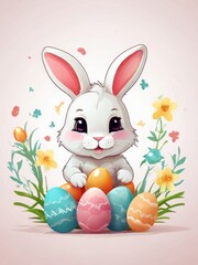 Joyful Jamboree: Adorable Easter Bunny Fiesta Unleashed