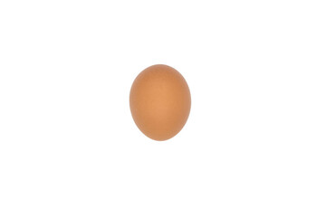 Fresh Chicken Eggs on white background.