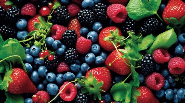 Mighty Superfoods Showcase an array of superfoods  AI generated