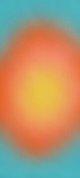 vertical gradient abstract background. setting sun, soft, blurred round glow in delicate green and orange tones. wallpaper, screensaver for mobile, smartphone. Blank space for inserting text
