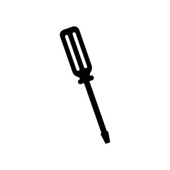 Screwdriver flat vector icon on white background