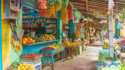 Obraz premium stall at the market