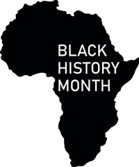 Black History Month on the African continent. Vector illustration on a white background EPS 10