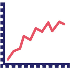 Graph vector icon illustration of Finance and Money iconset.