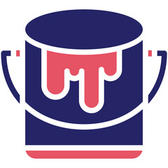 Paint Bucket Tool vector icon illustration of Tools iconset.