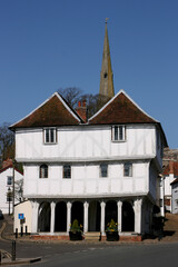 Fototapeta premium Thaxted Guildhall, built in the 15th century, Thaxted, Essex, England