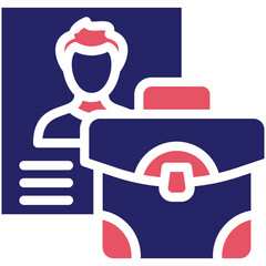 Portfolio vector icon illustration of Business and Office iconset.