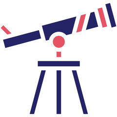 Obraz premium Telescope vector icon illustration of Seo and Web iconset.
