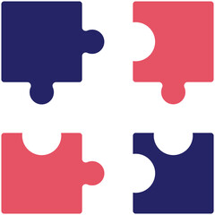 Fototapeta premium Puzzle vector icon illustration of Online Marketing iconset.