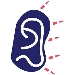 Ear Therapy vector icon illustration of Spa iconset.