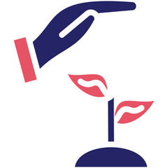 Save Plants vector icon illustration of Pollution iconset.