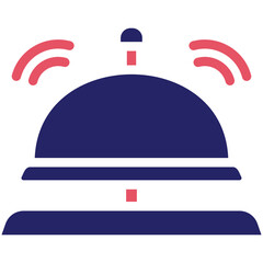 Ring Bell vector icon illustration of Time and Date iconset.