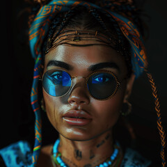 AI-generated portraits of reggae figures