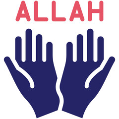 Faith vector icon illustration of Ramadan iconset.