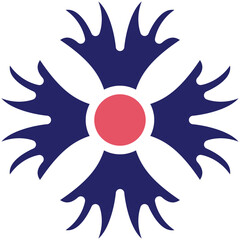 Fringed Dianthus vector icon illustration of Flowers iconset.