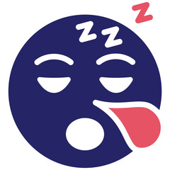 Sleepy Face vector icon illustration of Emoji iconset.