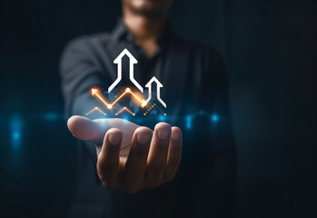 A businessman investing in the stock market
