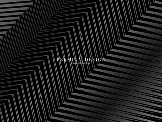 Abstract futuristic dark black background with modern design. Realistic 3d wallpaper with luxurious flowing lines. Premium backgrounds for posters, websites, brochures, cards, banners, apps, etc.