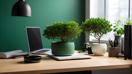 a modern minimalist office interior