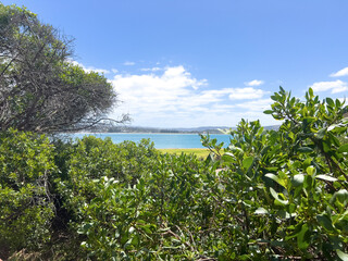 Dramatic landscape view at Victor Harbor from Granite Island, South Australia.