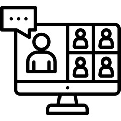 Online Meeting Icon
