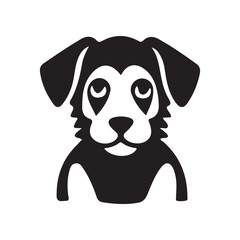 Dog vector on white background. Home pet. Animal. Dog logo or icon