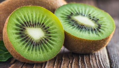 whole kiwi fruit and his segments