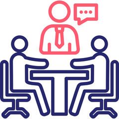 Fototapeta premium Business Meeting Icon