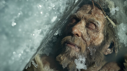 Encased in Ice: The Prehistoric Man Unveiled - Frozen caveman - neanderthals - neanderthal - prehistoric discovery