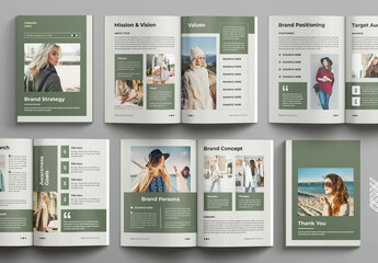 Brand Strategy Template Design Layout