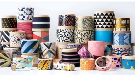 Fototapeta premium Assorted Decorative Washi Tapes Collection