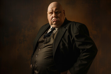 Fototapeta premium Imposing Businessman with a Stern Look