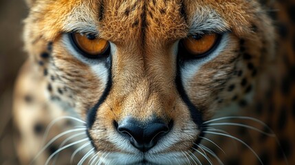Obraz premium a photo portrait of a gepard, intricate details
