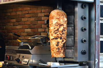 Turkish meat kebab at a street cafe - 736039901