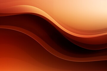 Obraz premium Brown wave gradient color background. Brown curve banner design. 