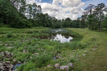 The small river.