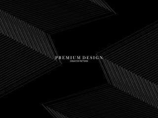 Abstract futuristic dark black background with modern design. Realistic 3d wallpaper with luxurious flowing lines. Premium backgrounds for posters, websites, brochures, cards, banners, apps, etc.